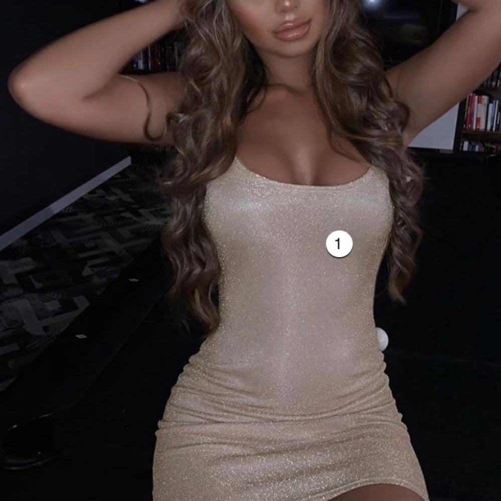 NWT Fashion Nova August Glitter Mini Dress